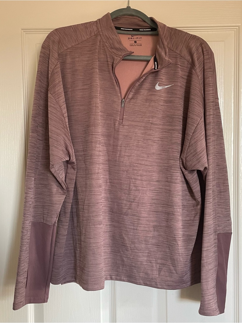 Nike Dri-FIT Long Sleeve Quarter-Zip Pullover - Mauve